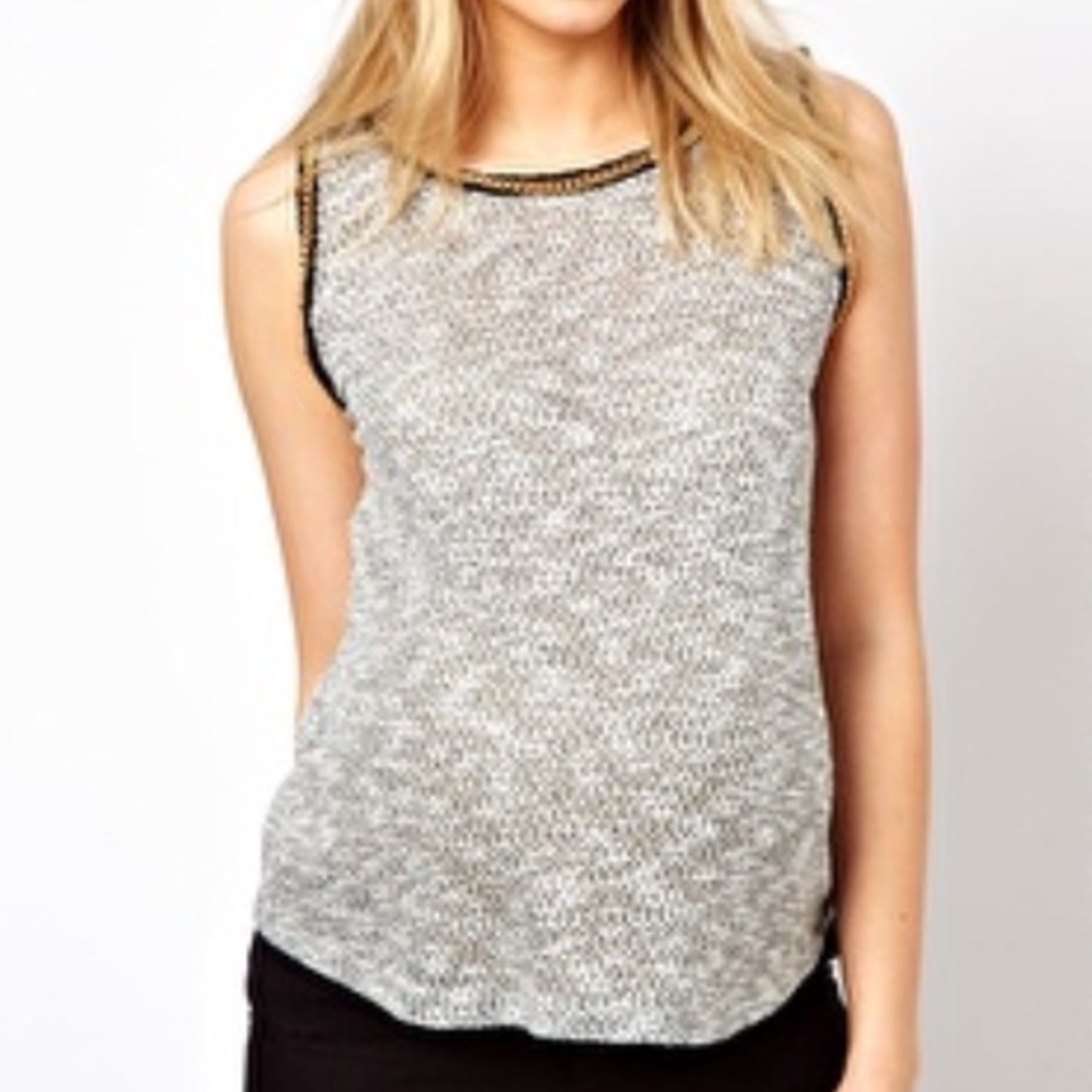 ASOS maternity Chanel style sleeveless top